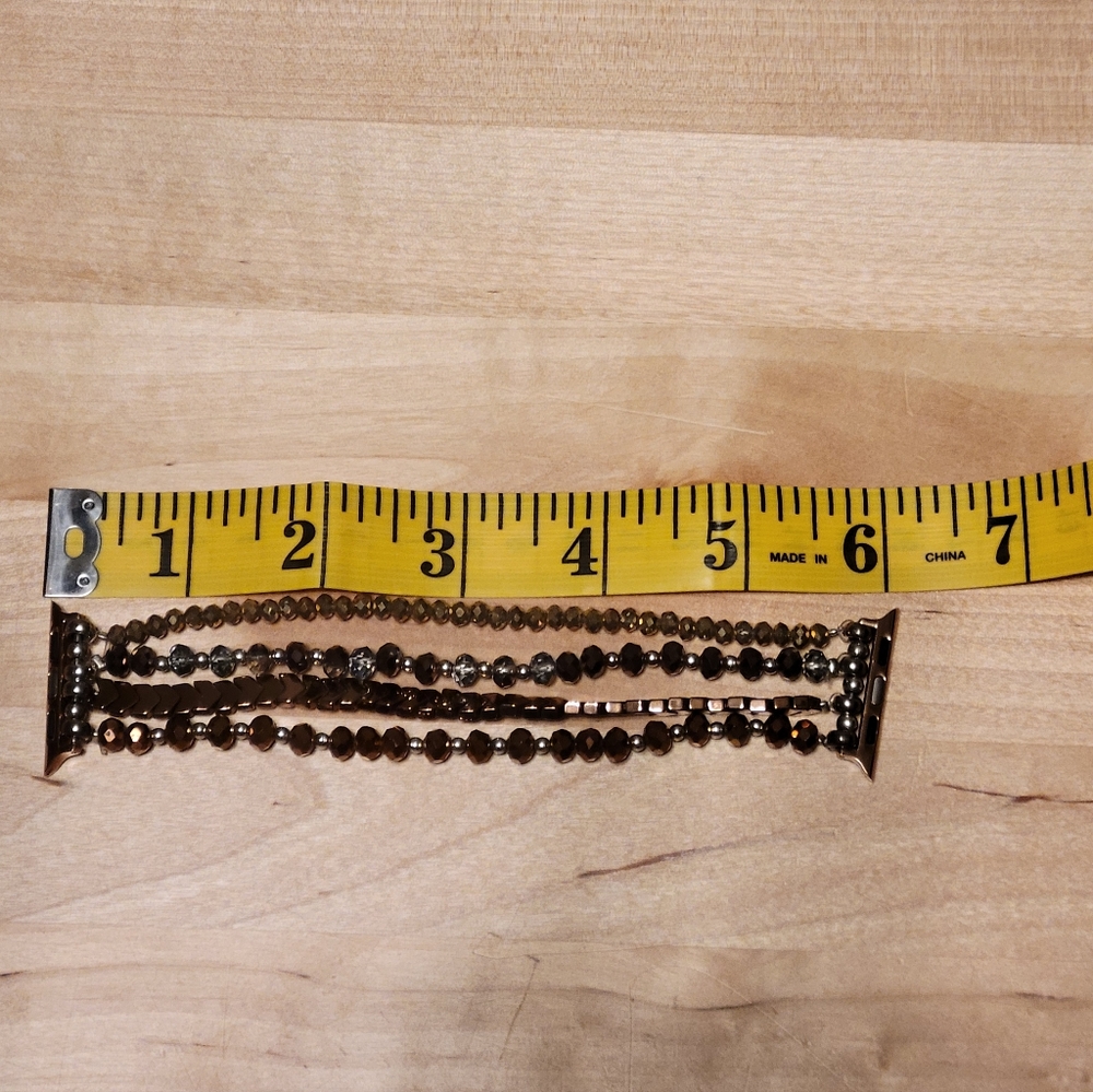 Apple watch bracelet - brown beads